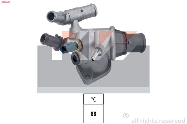 Termostat chladenia KW